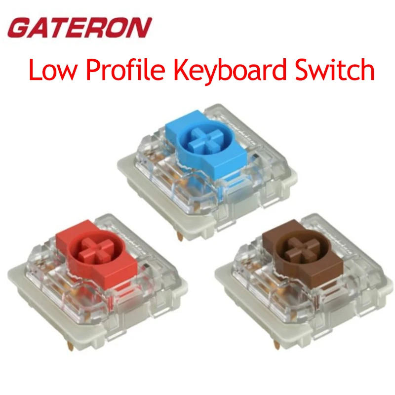 

Gateron Low Profile 2.0 Switch KS-33 Mechanical Keyboard Switch Red Blue Brown 3 Pins Hot Swap Custom Keyboards Switch RGB