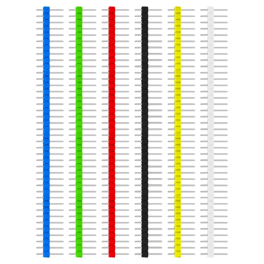 10 Stuks 40 Pin 1X40 Enkele Rij Man 2.54 Breekbare Pin Header Connector Strip Voor Arduino Black
