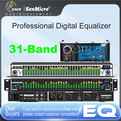 SenMicre EQA31 Professional Digital Equalizer Graphic Equalizer Led Audio Sound Processor Sound System Dj Equipment Audio