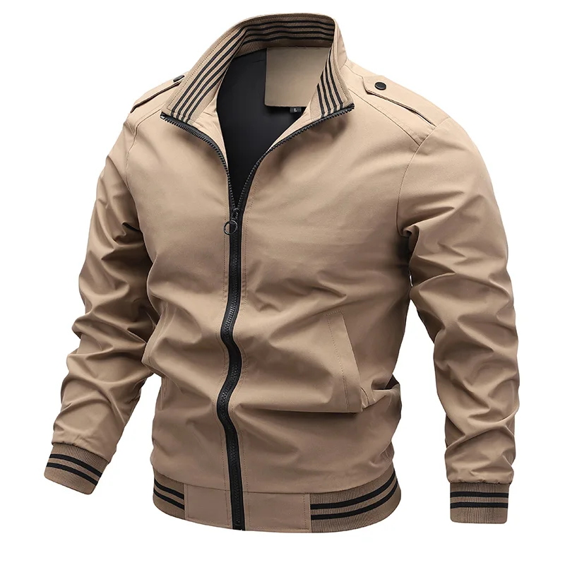 2024 Main Push Explosive New Fashion Spring and Autumn Simple Youth Personality Handsome Sports Lapel Men's Casual Jacket