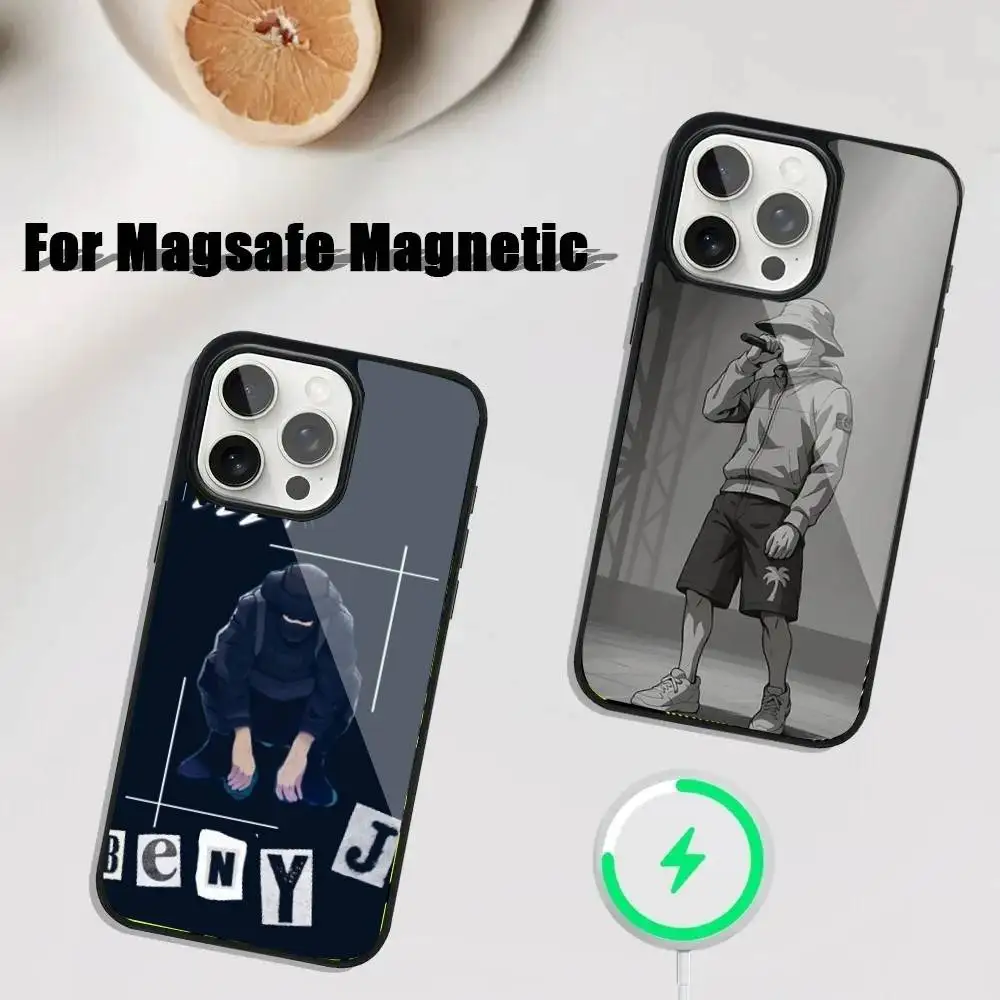 

Rapper B-BENY JR Phone Case For iPhone 17,16,15,14,13,12,11,Pro,Max,Plus,Mini,SE4,E Magnetic Magsafe Wireless Charging