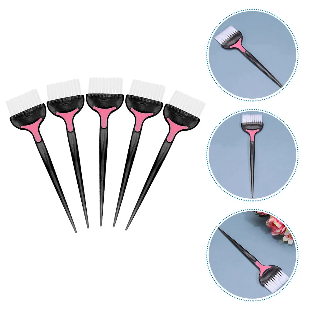 

5 Pcs Hair Teasing Comb Color Brush Dyeing Accessories Barber Shop Supplies Stylist