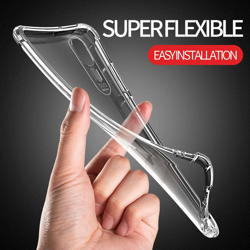 Shockproof Airbag Case For Huawei P20 Lite P30 Honor 7A 7C Pro 7S 8 8C 8X 9 10 20 lite Nova 3 3i Silicone Transparent soft case