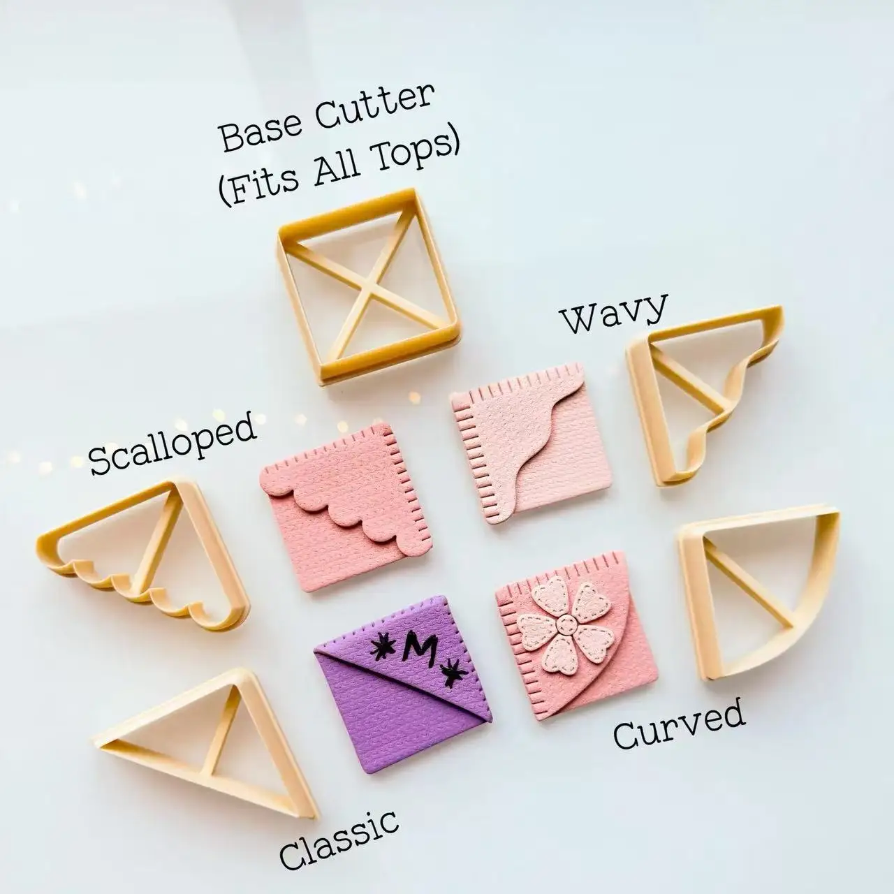 Daisy Polymer Clay Trinket Dish Cutter Shell Palm Leaf Flower Shape Clay Coaster Mould DIY Plate Tray Mold Handmade Clay Tools
