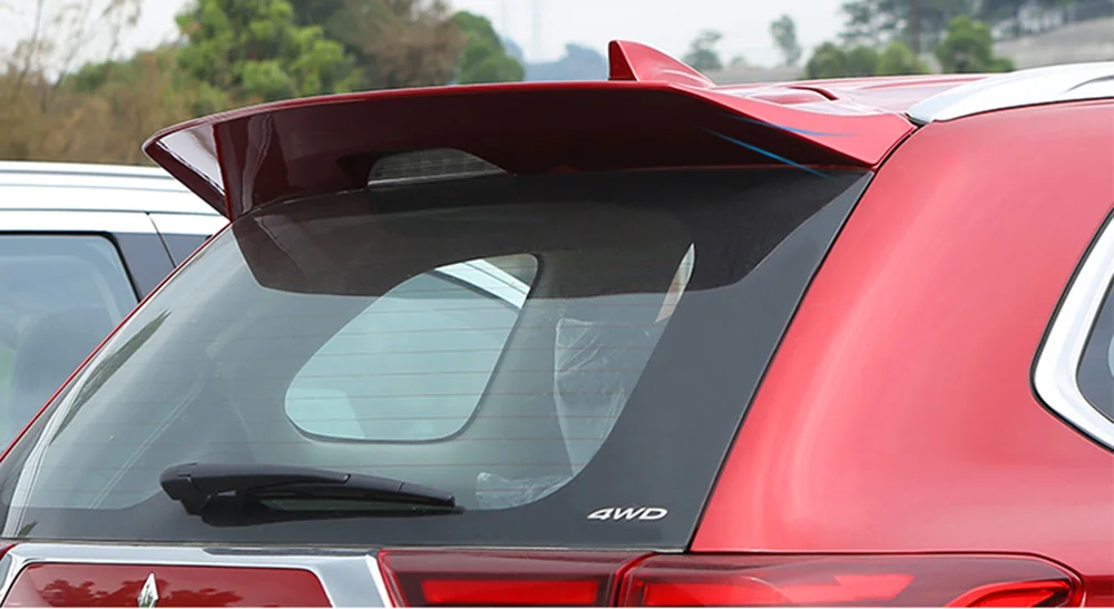 For Mitsubishi Outlander rear spoiler 2013 2014 2015 2016 2017 2018 2019 2020 ABS material paint high quality rear spoiler