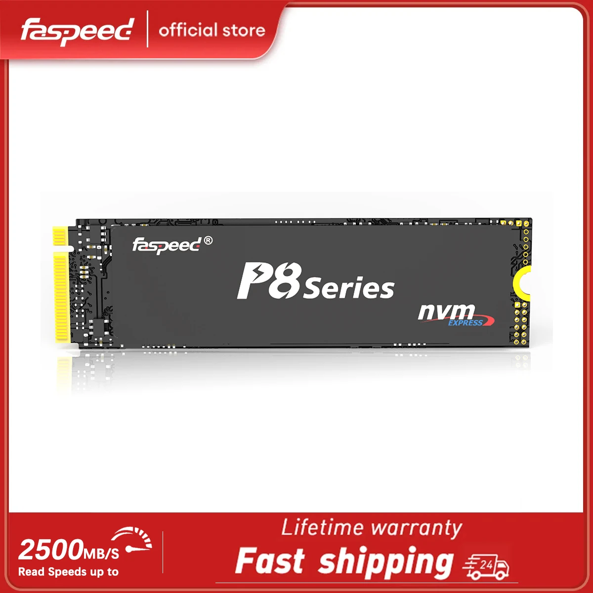 

Faspeed M.2 NVME SSD 1TB 512GB 256GB 128GB PCIe Gen3*4 Solid State Drive 2280 Internal M2 Hard Disk HDD 1 TB For Laptop Desktop