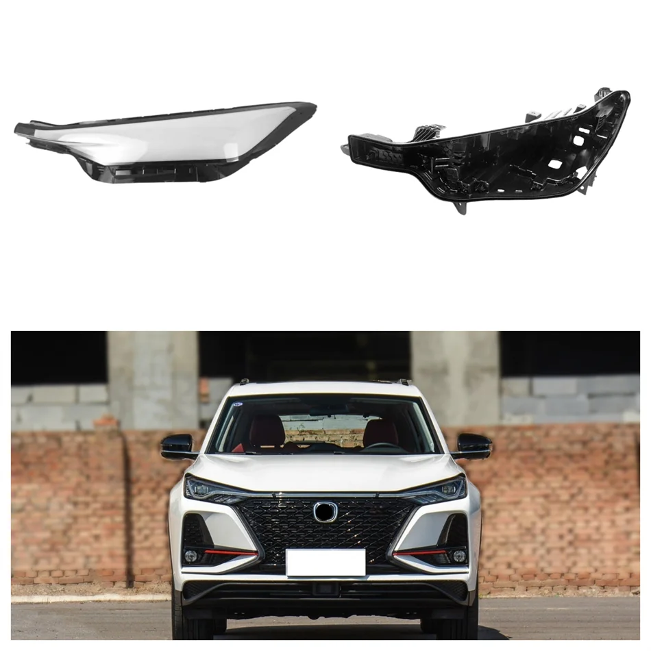 For ChangAn CS75 Plus 2020 2021 Automotive Accessories Car Base Head Lamp Shell Rear Housing Lamp Cover Shade Headlight