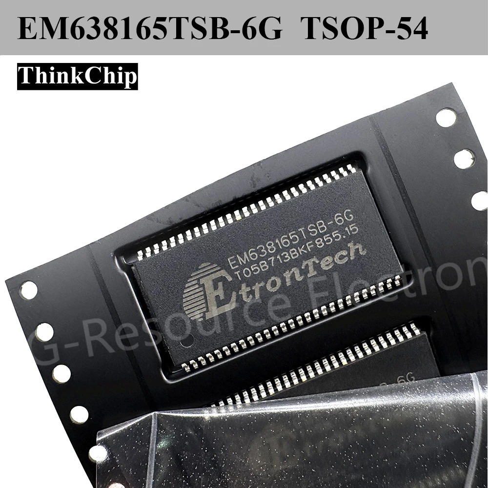 (10 piezas) EM638165TSB-6G TSOP-54 Circuito integrado de memoria DRAM síncrona