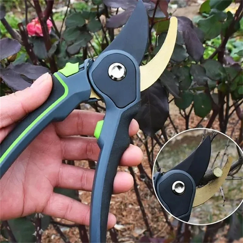 Labor-Saving Plant Pruning Shears Horticulture Cut Garden Scissor Orchard Branch Shear with Protective Handles Gardening Tools