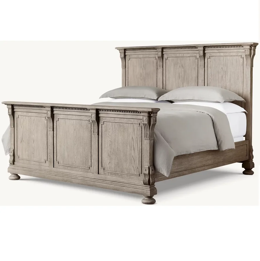 *s forAmerican Style High Quality Oak Wood Customize Color Wooden Beds king Size Bed for Bedroom*