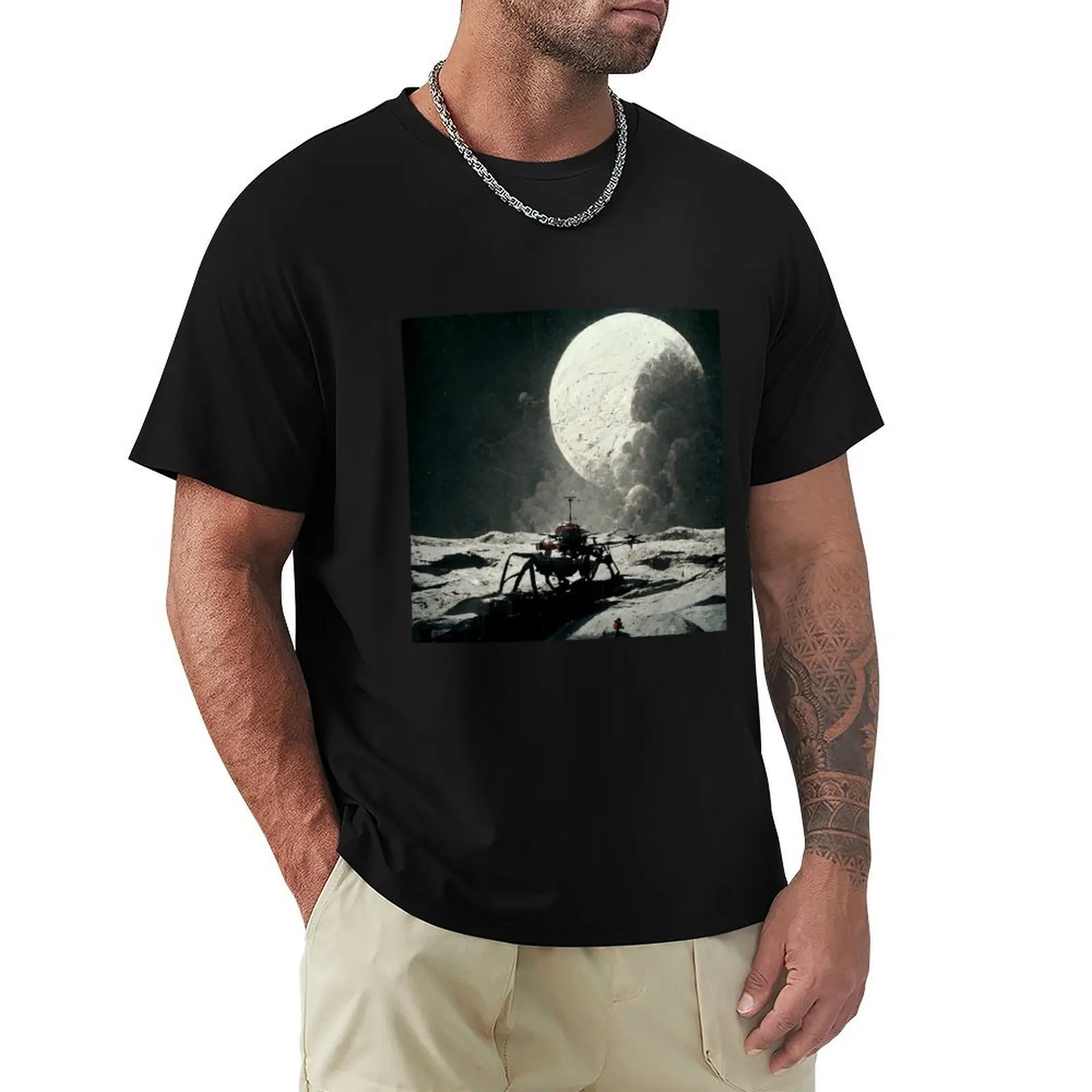 Chandrayaan moon probe T-Shirt Casual Daily Outfit T-Shirt