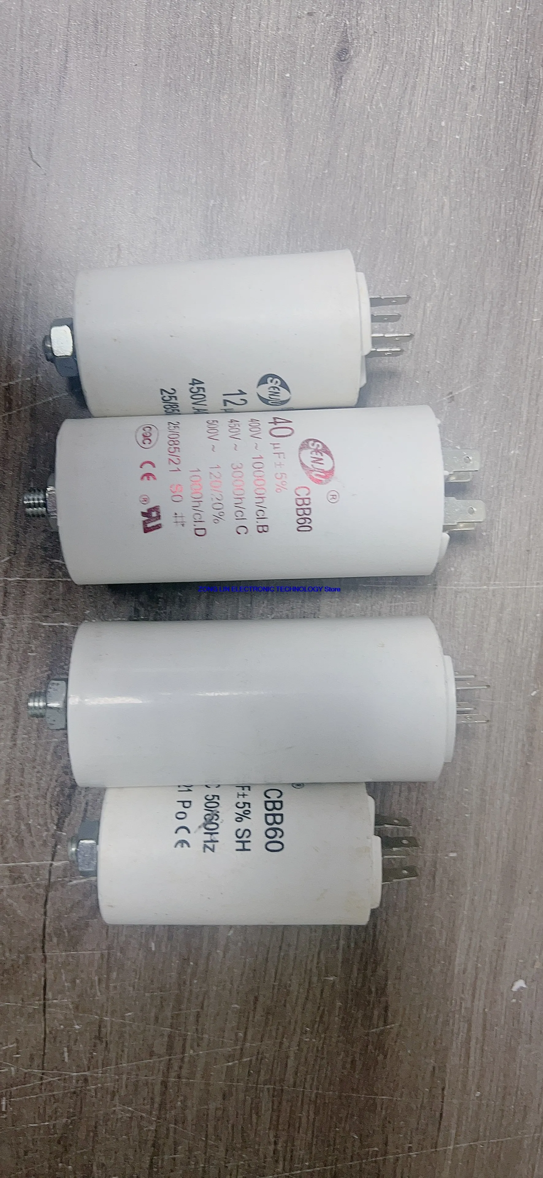 Installation of 4-plug   CBB60 washing machine capacitor 4/5/6/8/10/12/15/20/25UF/100UF starting capacitor      1PCS -1lot