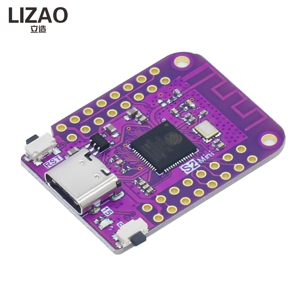 LIZAO ESP32-S2 S2 Mini V1.0.0 WiFi IoT Development Board 4MB FLASH 2MB PSRAM for Arduino MicroPython