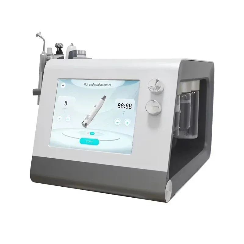 

Портативная машина для ухода за кожей 5-в-1 2026, новейшее устройство для кислородного гидроструйного пилинга с пузырьками CO2 для домашнего использования