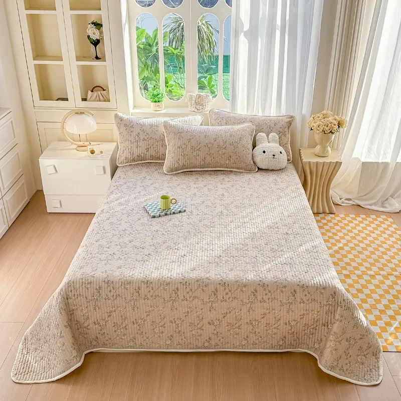 New printed serie household cute simple model skin-friendly and comfortable student dormitory bed cover three-piece set