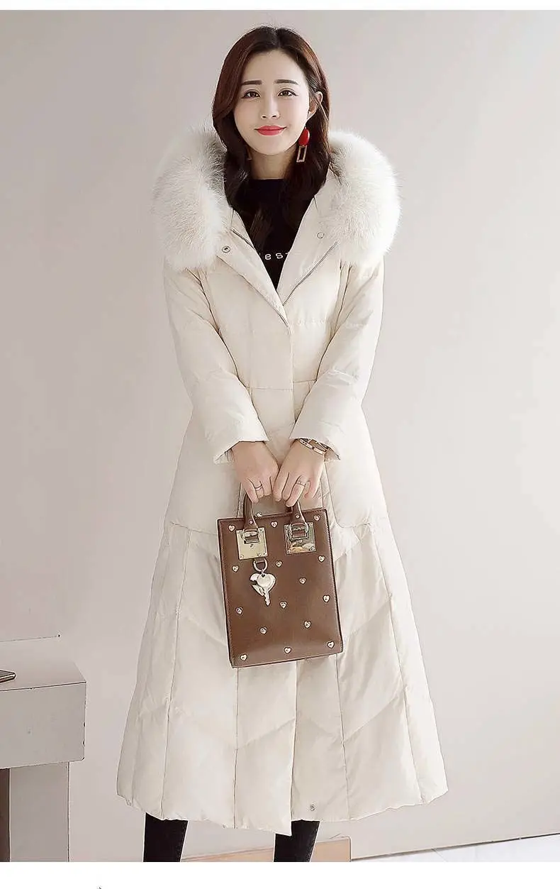 Veste d'hiver en duvet de coton pour femme, parka à capuche, coupe cintrée, pour les déplacements