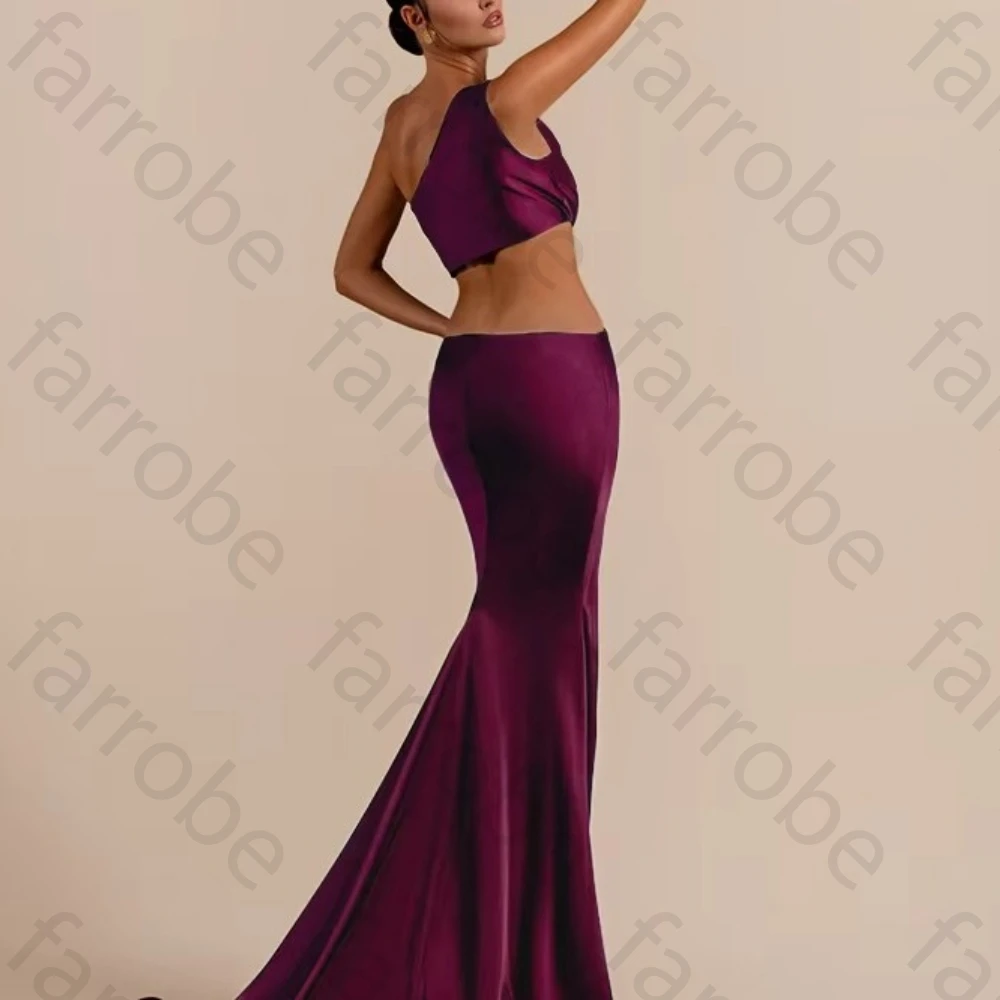 فساتين سهرة بكتف واحد مجوفة أنيقة بدون أكمام فستان المشاهير رائع عالي الجودة للحفلات الراقصة حسب الطلب