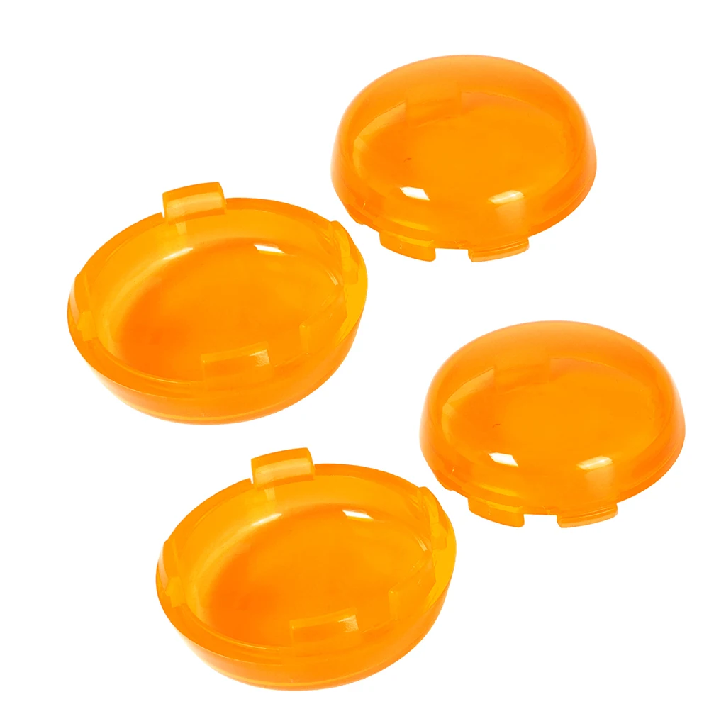 Black Red Yellow Motorcycle Indicator Lens Light Caps Cover For Harley Dyna Softail Electra Glide Road King Sportster 883 1200