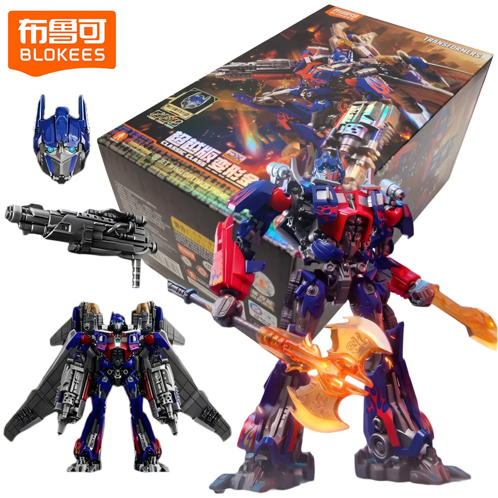 

Original BLOKEES Transformers Classic Class Action Figure Jet Wing Optimus Prime Assemble Model Robot Ornaments Surprise Gifts