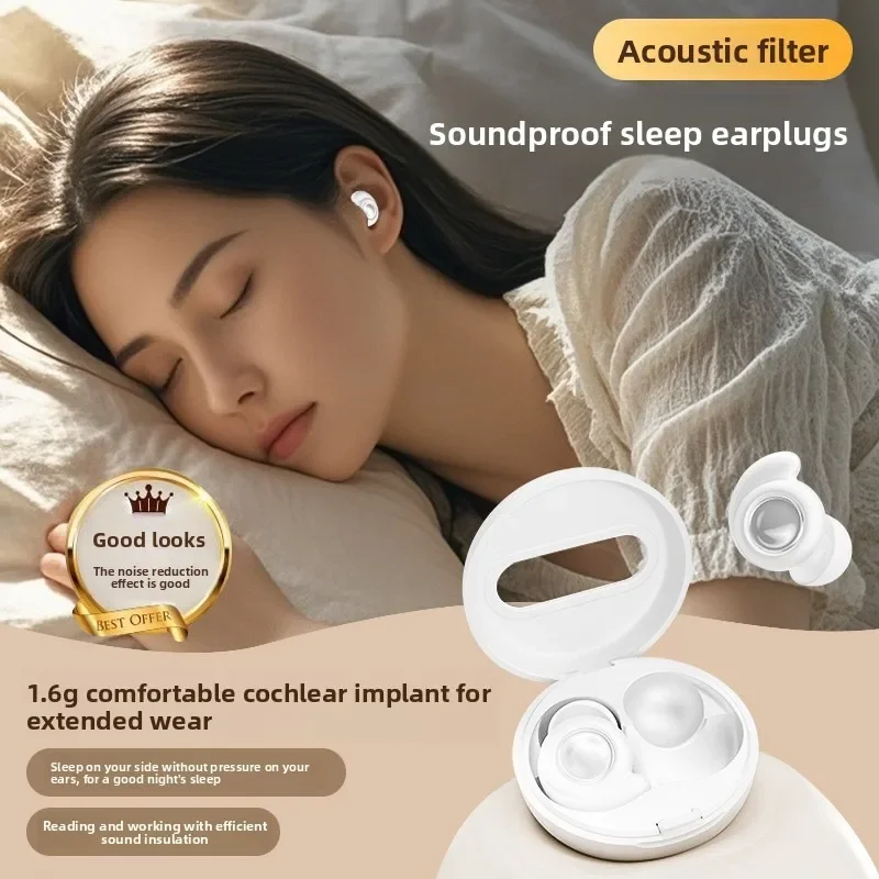 Comfortable Soft Silicone High Noise Reduction Sleep Earplugs Super Anti Noise Mute Sound Blocking Hearing Protection