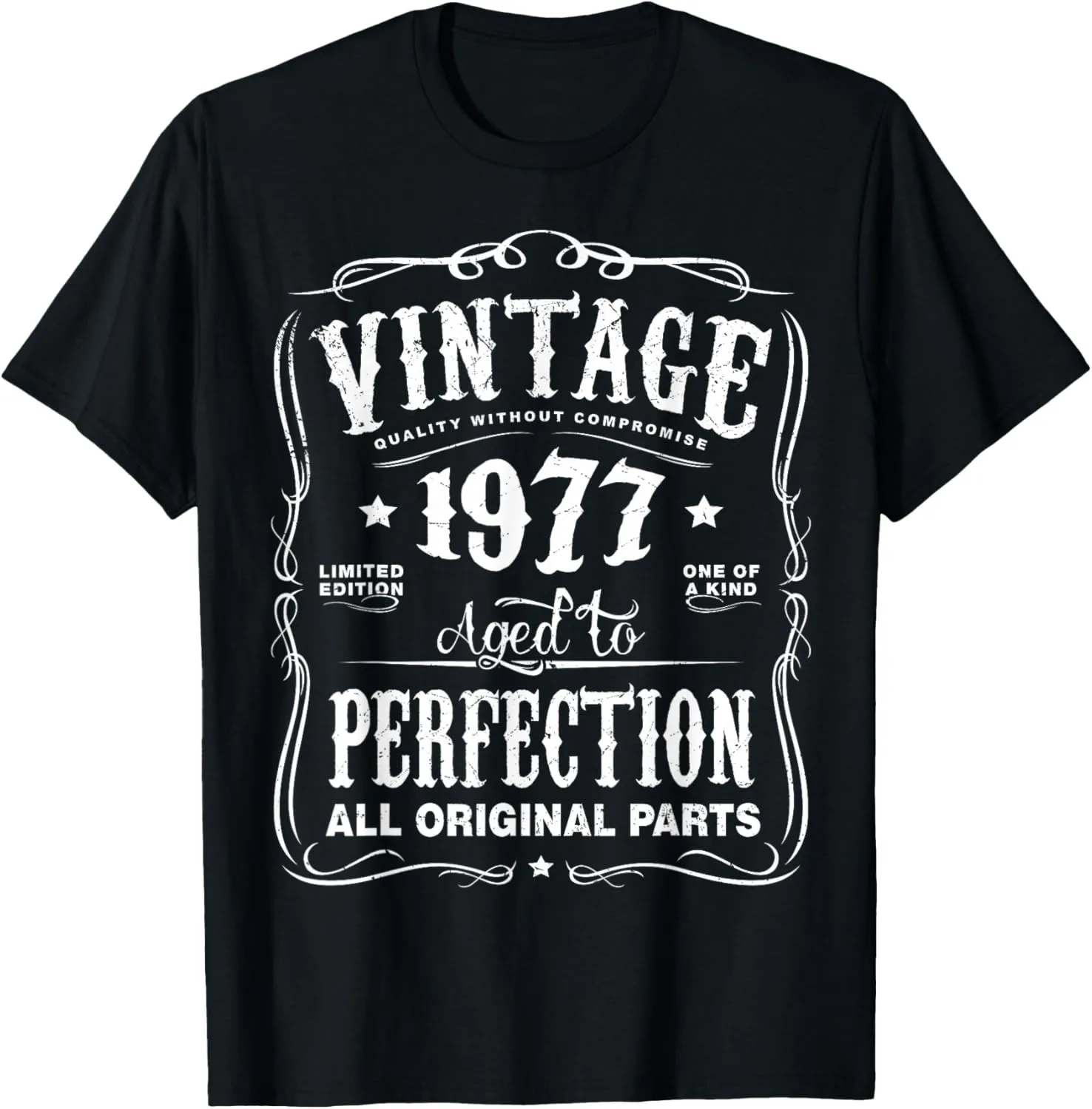 Men Women Vintage 1977 T-Shirt Custom Printed Graphic T Shirts Casual Streetwear Summer Tops view 6