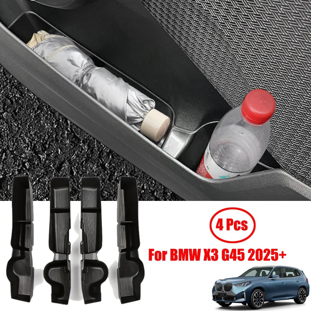 

For BMW X1 U11 U12 2023+ Car TPE Side Door Organizer Storage Tray Protection Pad Tidy Stowing Auto Accessories