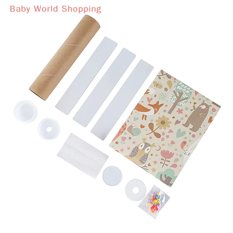 Kit caleidoscopio rotante fai-da-te Cartone animato fatto a mano Caleidoscopio Giocattoli Scienza educativa Giocattoli artigianali per bambini Regali per bambini