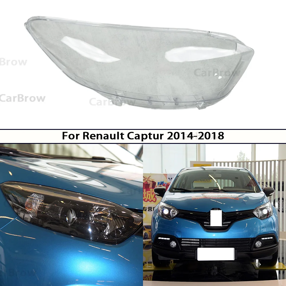 

Корпус фары, абажур из плексигласа для Renault Captur 2014-2018, крышка передней фары, прозрачный абажур, маска, линза