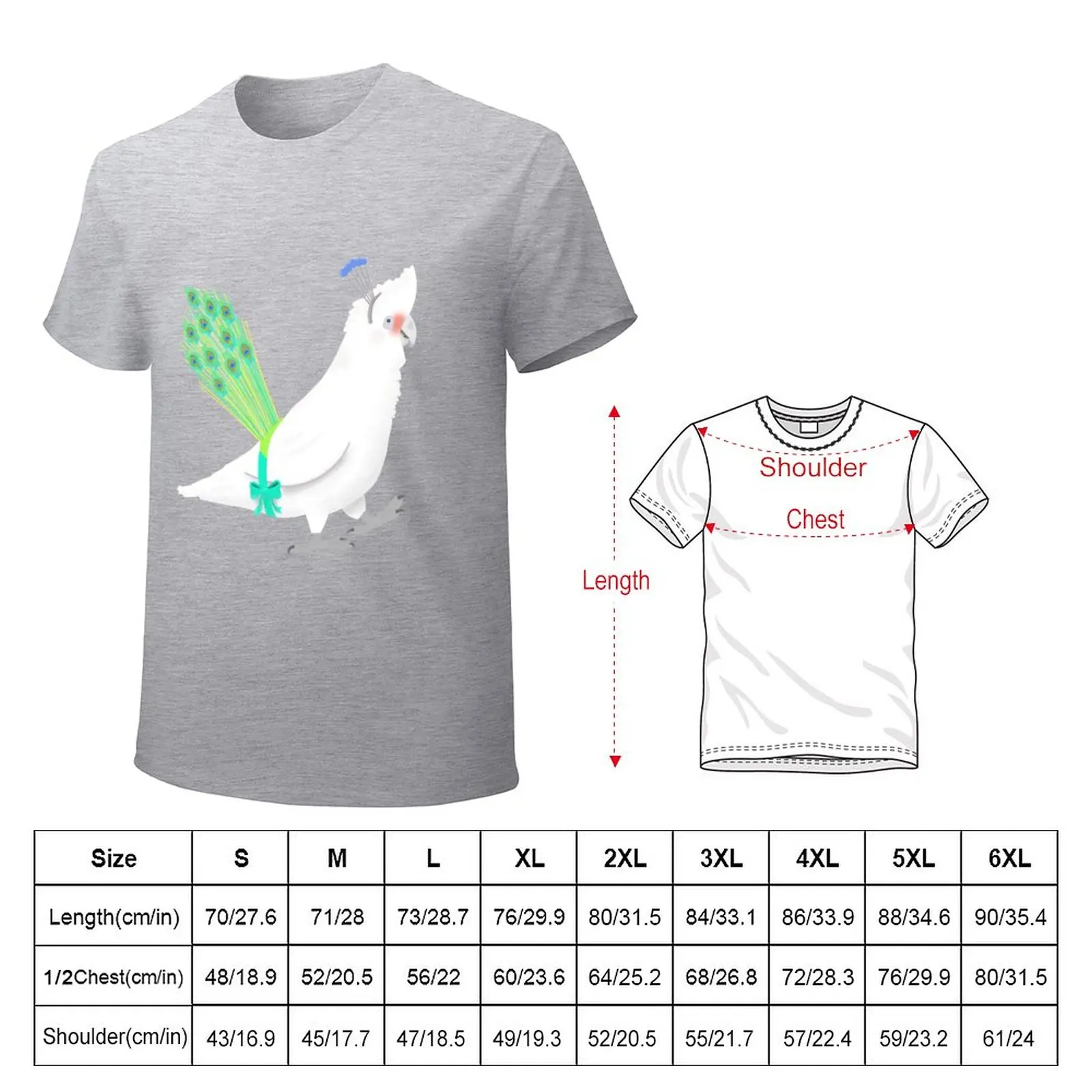 P for peacock T-Shirt cute tops kawaii clothes plus size tops mens graphic t-shirts hip hop