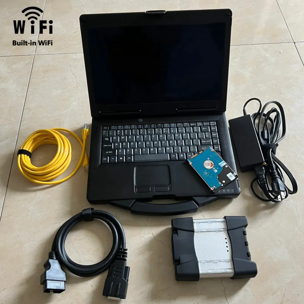 2024.11V Software 1TB HDD for Bmw Icom WiFi Next Diagnostic Tool with 90% New Laptop CF53 Full Set Ready to Use