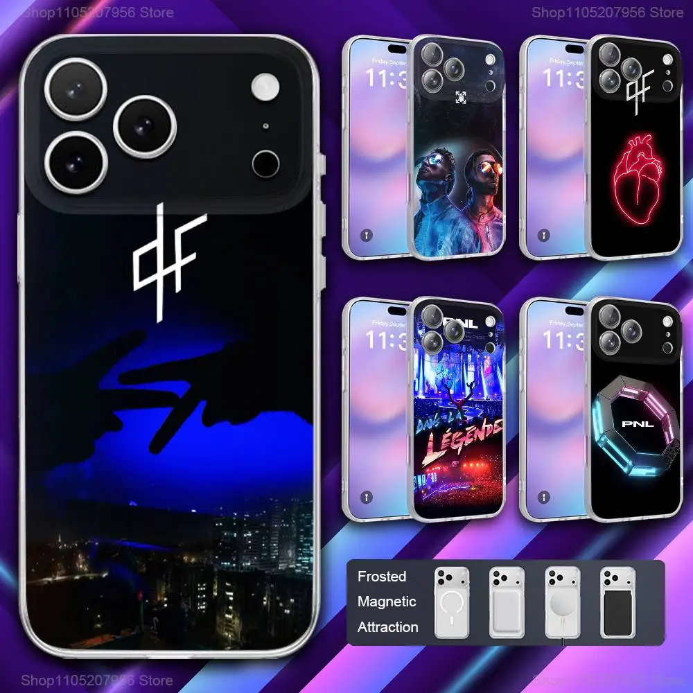 

P-PNL Rapper Q-QLF Phone Case For iPhone 11,12,15,14,13,17,16,Pro,Plus,E,Max,Air,Mini Magnetic Frosted Cover
