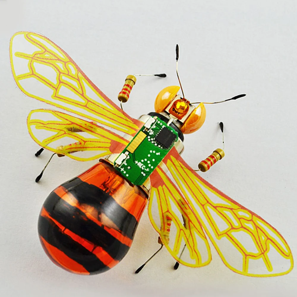 Modello di ape Macchinari in metallo Puzzle Giocattoli scientifici per bambini Kit di apprendimento tecnologico STEM fai-da-te Giocattoli educativi