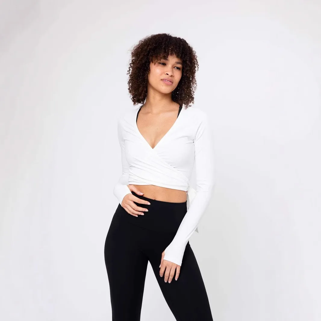 Casual Long Sleeve T Shirt with Slim Fit and Ribbed Trim Regular Length for Women Spring Elegant Workwear Long Sleeve T Shirt
