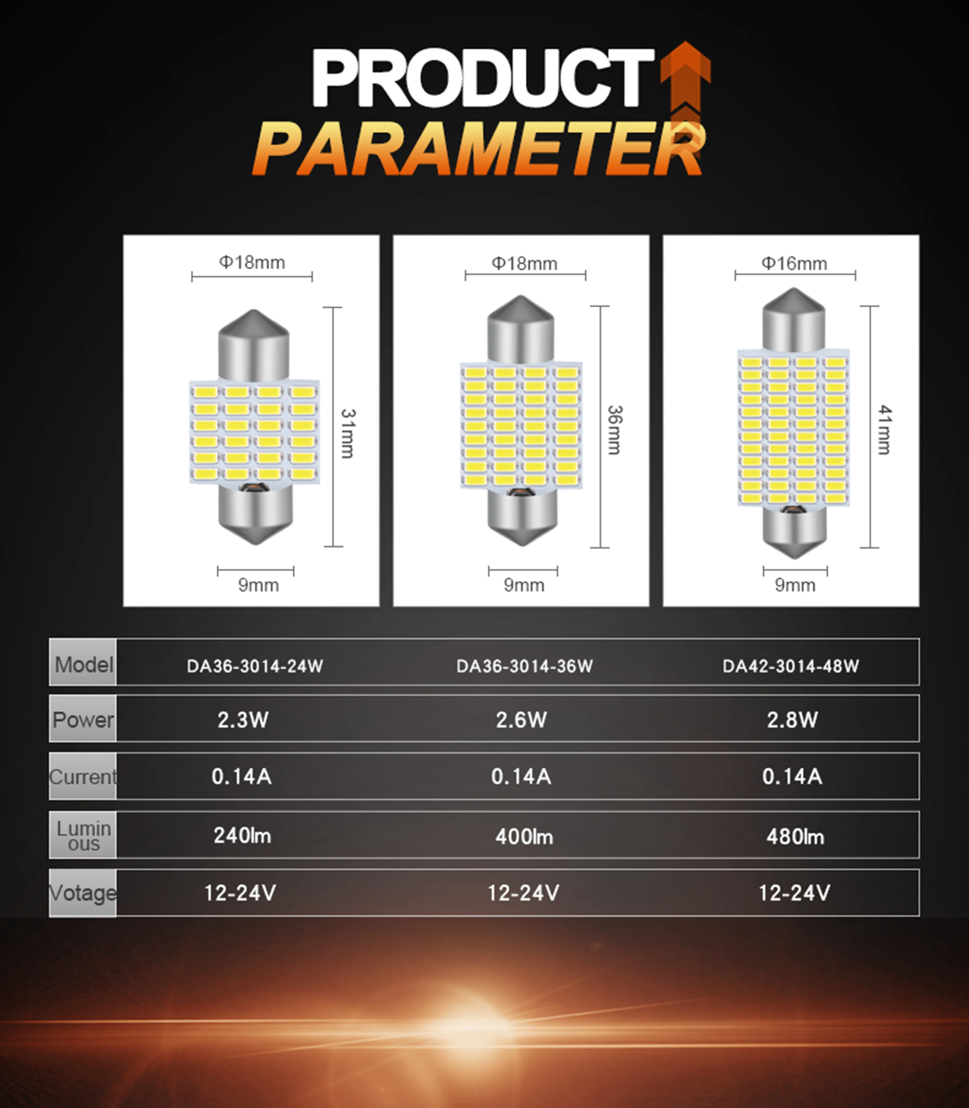 Jiachi 2 قطعة C10W C5W Led Canbus 3014 اكليل ضوء 31 مللي متر 36 مللي متر 41 مللي متر خطأ الحرة لمبات السيارات قبة مصابيح القراءة الداخلية 12-24 فولت الأبيض #6