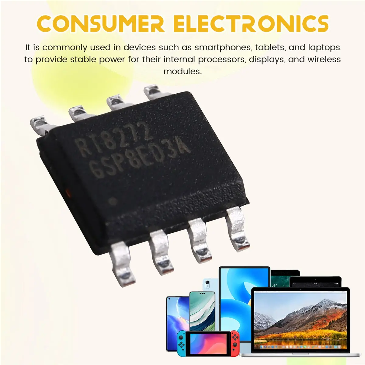 

A23G 10 шт. RT8272GSP RT8272 SOP-8 3A 24V 1.2МГц Модуль понижающего преобразователя напряжения (IC)