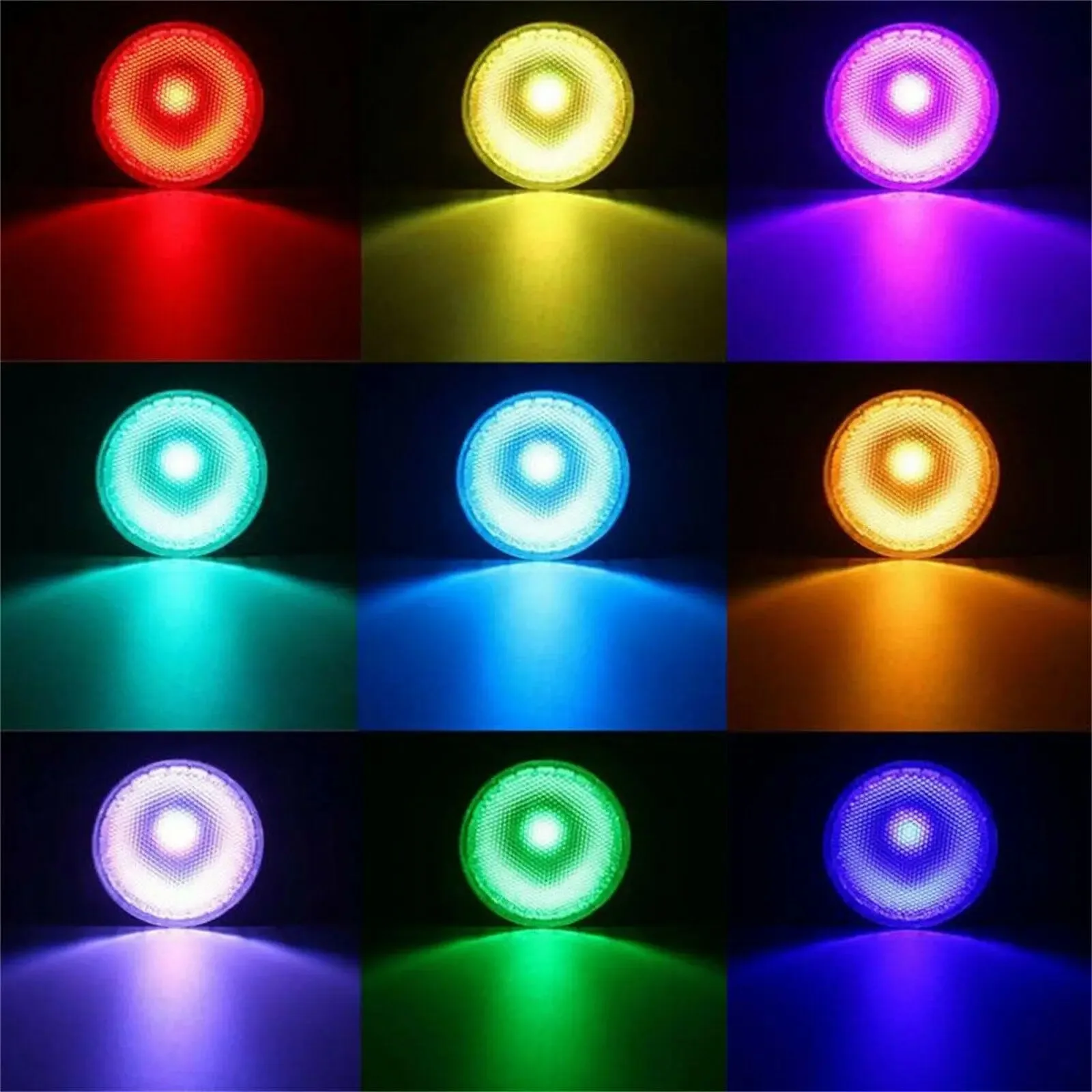 Imagem -02 - Lâmpada Led Spotlight Regulável Rgb Superior Par30 Par38 Luz Par E27 15w 25w Lâmpada de Inundação Controle Remoto Colorido Decoração de Casa 85265v