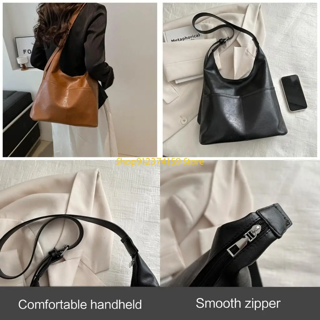G5AE Stylish Armpit Bag for Professionals and Students Lightweight and Versatile Shoulder Handbag