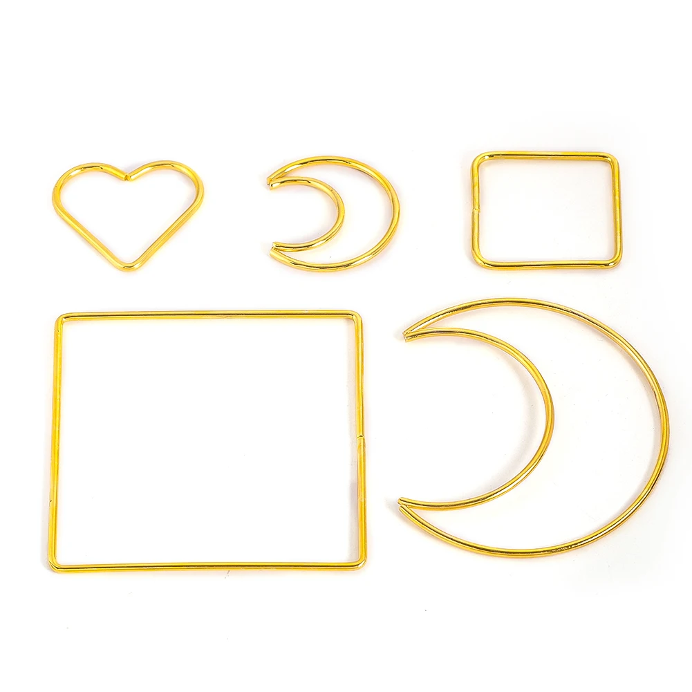 Metal Ring DIY Dream Catcher Macrame Hoops Frame DIY Wind Chimes Suncatcher Making Wall Hanging Wreath Floral Centerpiece Decor