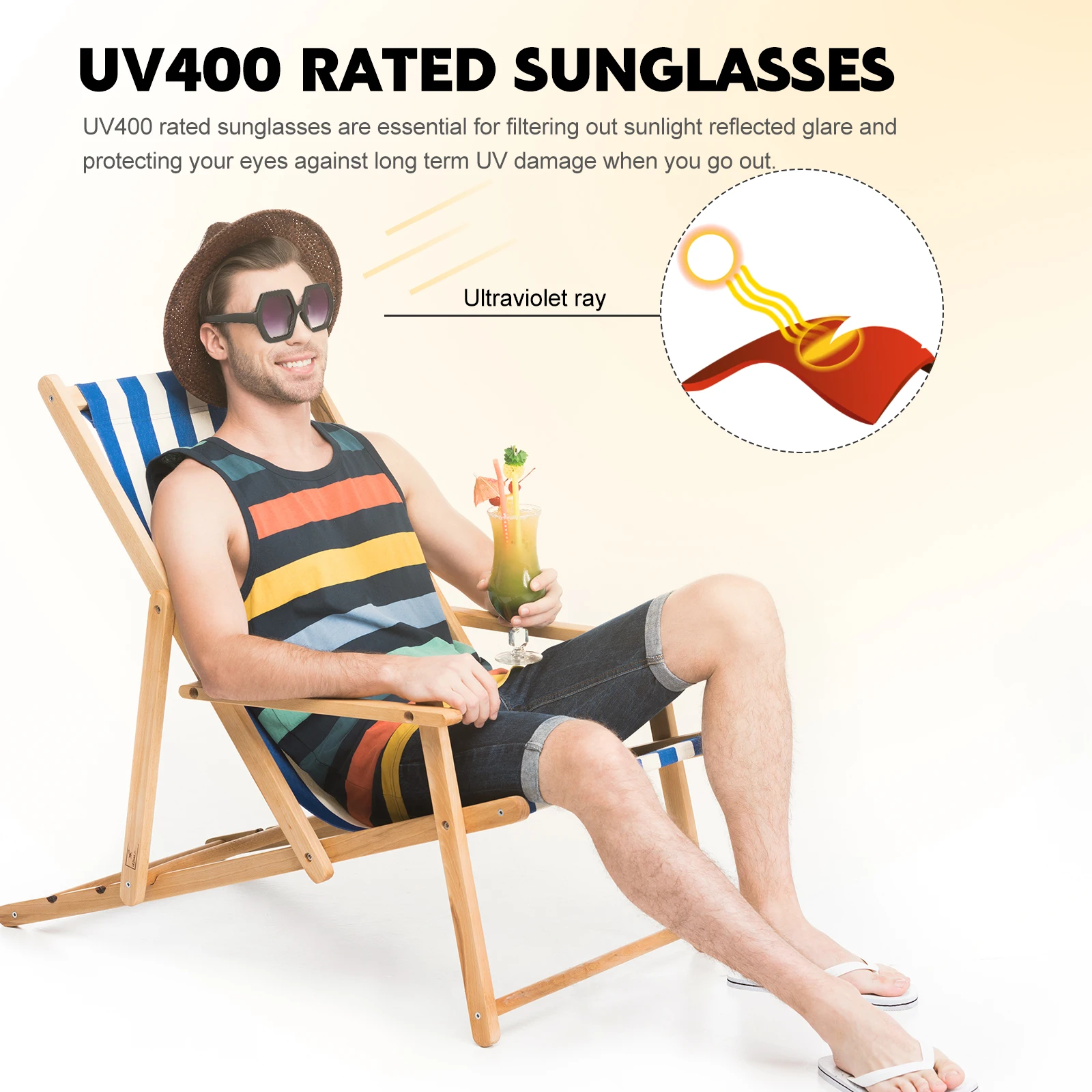 

Fashion Sunglasses Eyewear Women Beach Oversized UV400 Protective PC Fashion Sunglasses Black Polarized Glasses