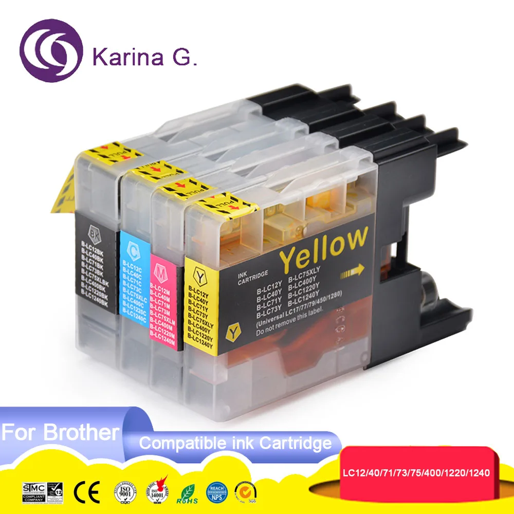

Compatible Ink Cartridge for LC12 LC40 LC71 LC73 LC75 LC400 LC1220 LC1240 Suit For MFC-J6910CDW/J6710CDW/J5910CDW etc.