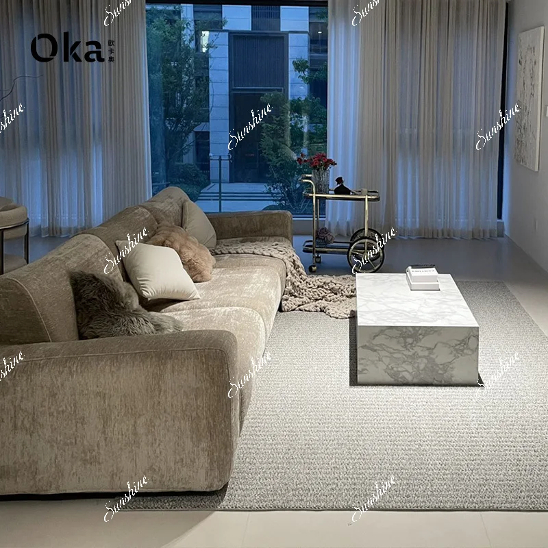 Medieval style living room personality module combination light surprise can be fully dismantled and washed chenille sofa