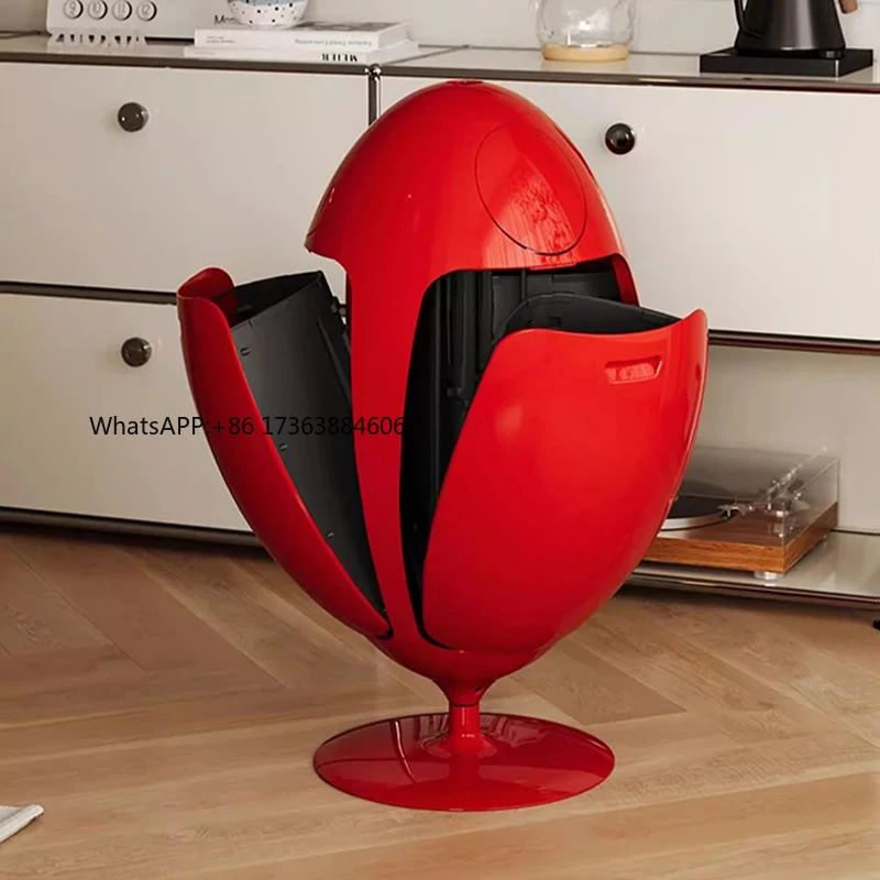 

Dinosaur Design Trash Can Large Capacity Room Garbage Collector Kitchen Food Waste Disposal Creative Cartoon Waste Bins