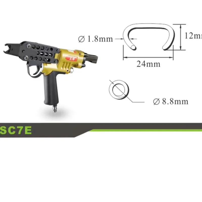 Imagem -05 - Pneu Pneumático Pistola de Prego c Anel Alicata Ferramenta ar tipo c Máquina Qualidade Superior Sc7e 760c