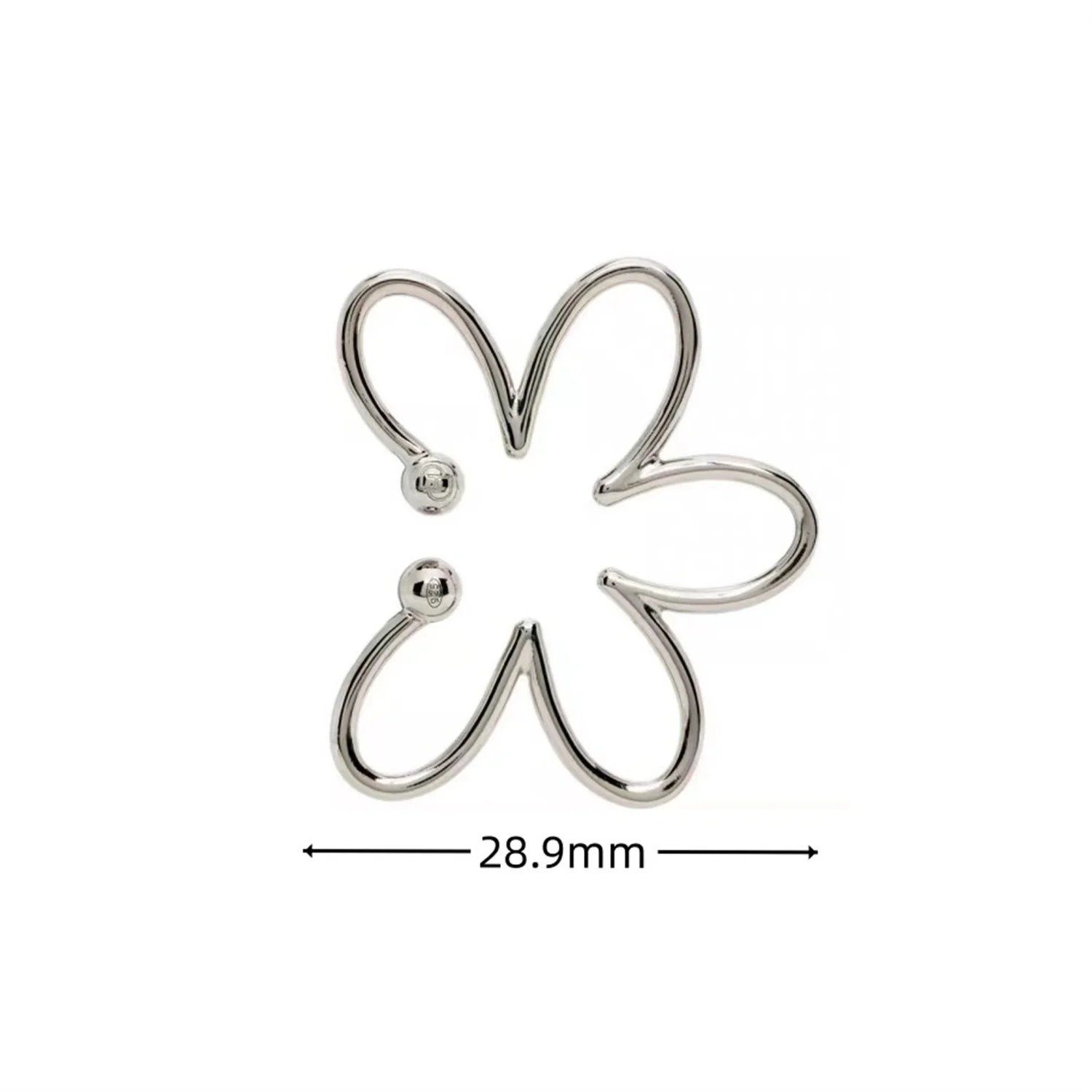 1PC Fashion Cool Metal No Pierced Flower Ear Clip Ear Cuff Geometric Creative Earrings Silver Color Jewelry Gifts For Girls