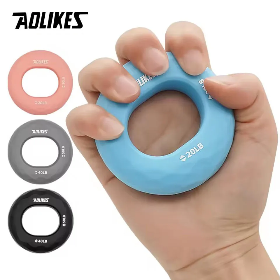 

AOLIKES силиконовый палец кольцо-эспандер рука мышцы усилитель кольцо на запястье тренировка для пальцев Устройство для тренировки