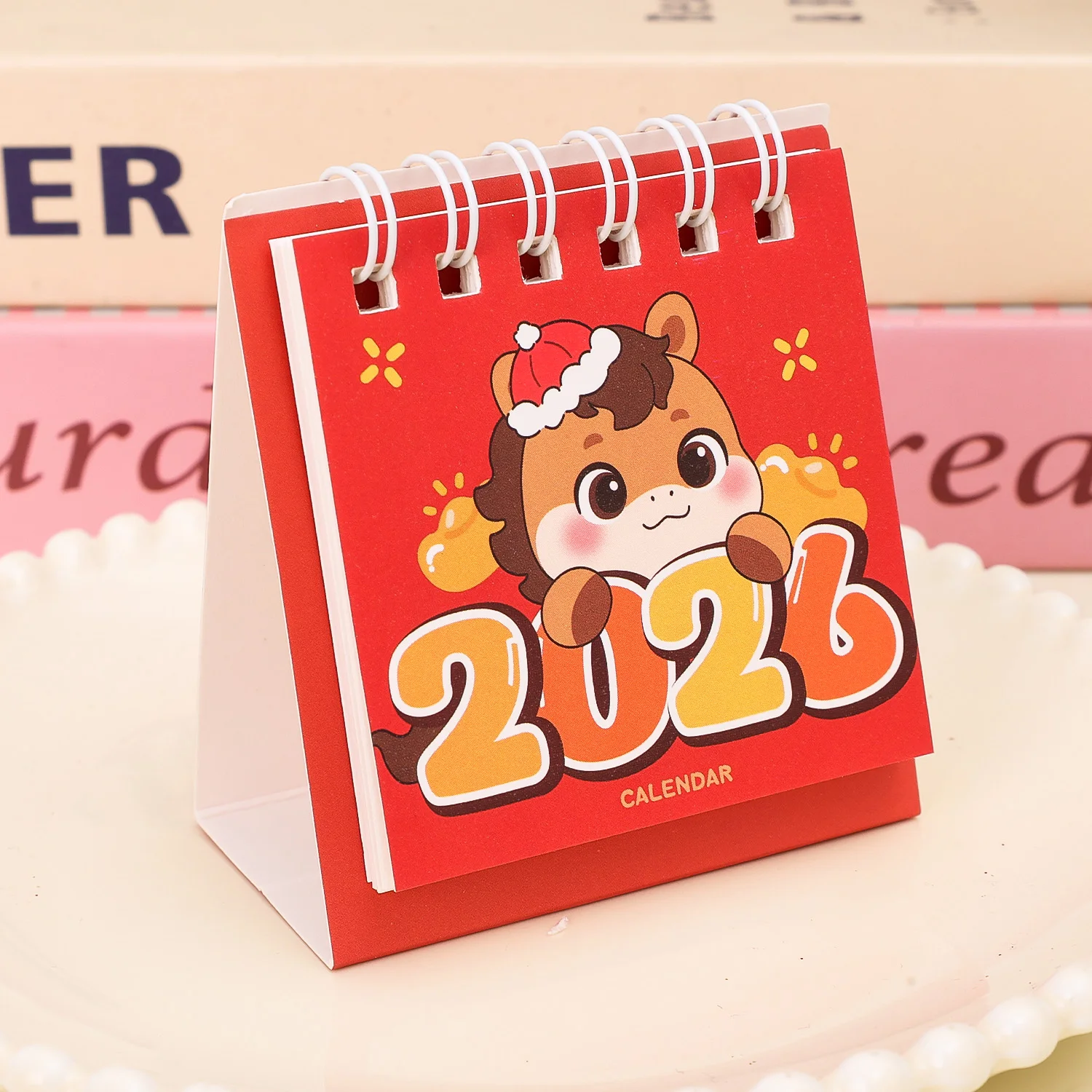 Mini 2026 Desk Calendar Daily Use Cute Decorative Month Table Decoration Student Standing Desktop Calendars Home Office Supplies