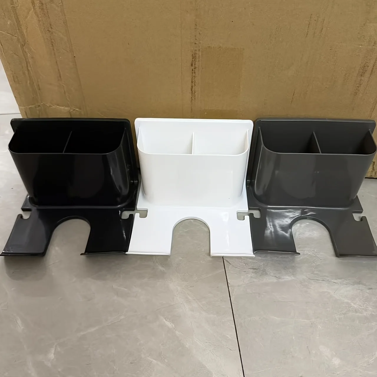 Soporte para Secador de Pelo de Baño, Soporte para Secador de Pelo sin Perforaciones, Estante de Almacenamiento para Cepillo de Dientes, Pasta de Dientes y Peine