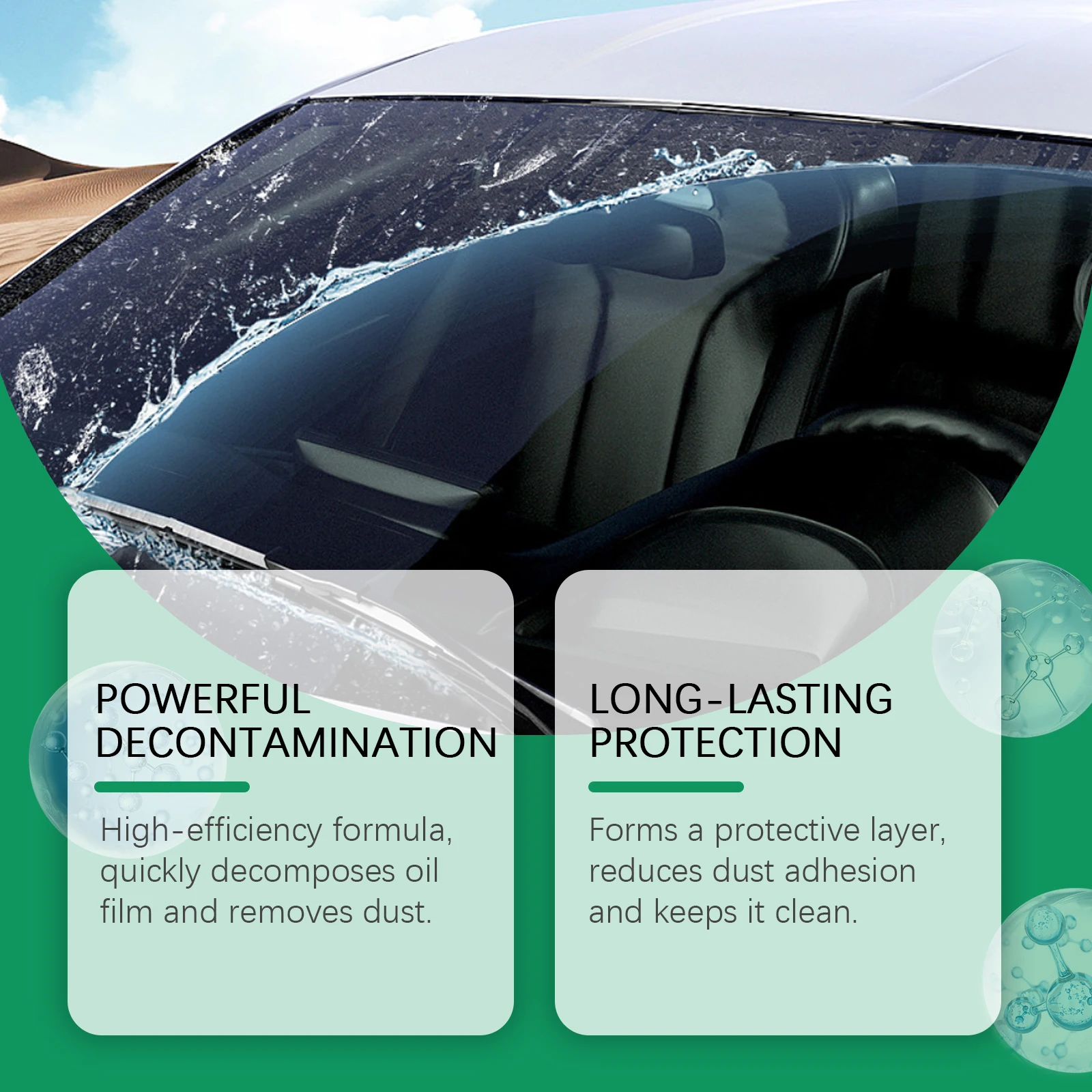 Car Glass Oil film Cleaner Waterproof Polishing Compound Windshield Cleaner Paste Film Removal Cream Auto Clear Window Care 50ml