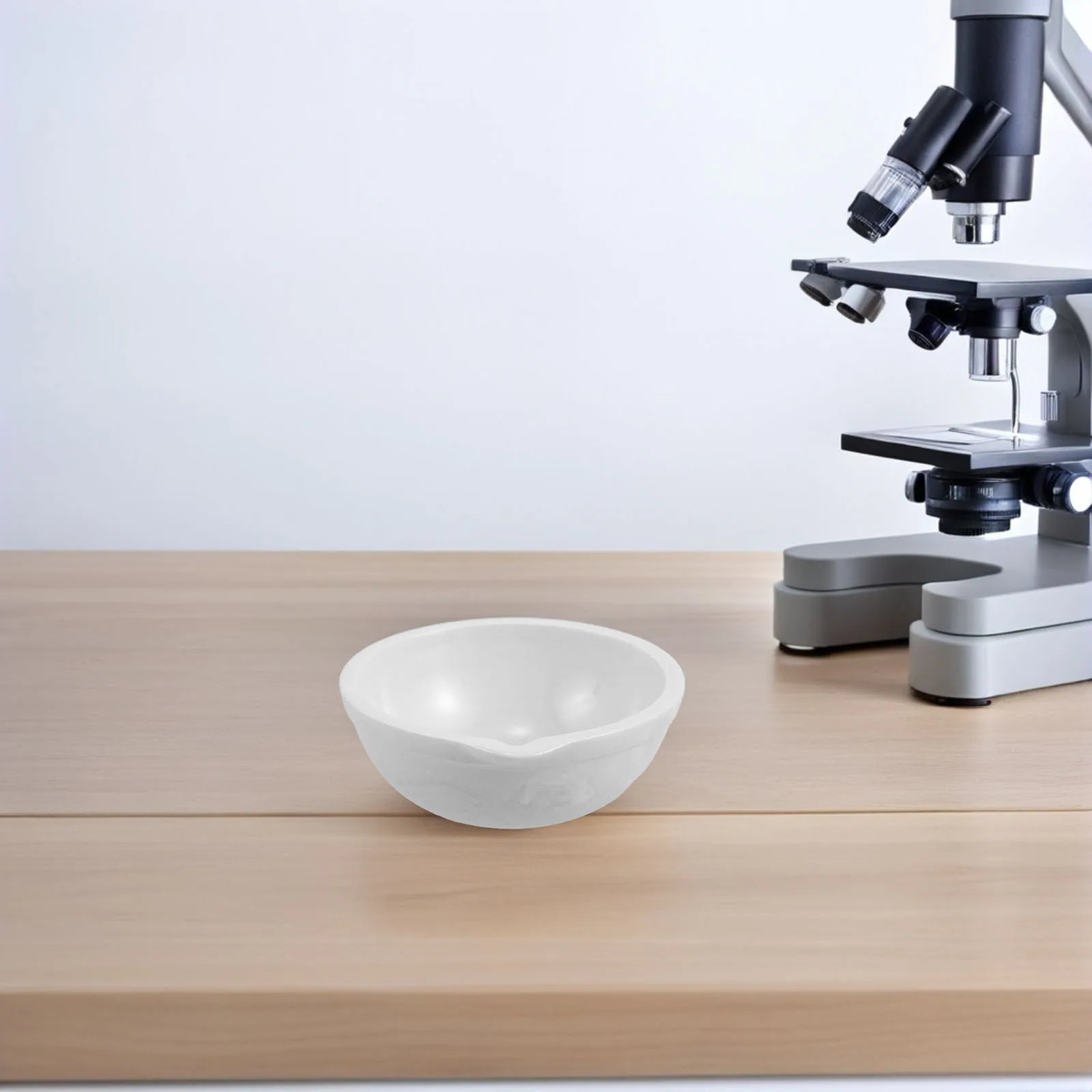 

2Pcs Ceramic Evaporating Dish Durable Round Lab Tool Easy to Clean for Chemistry Analysis School Science Projects