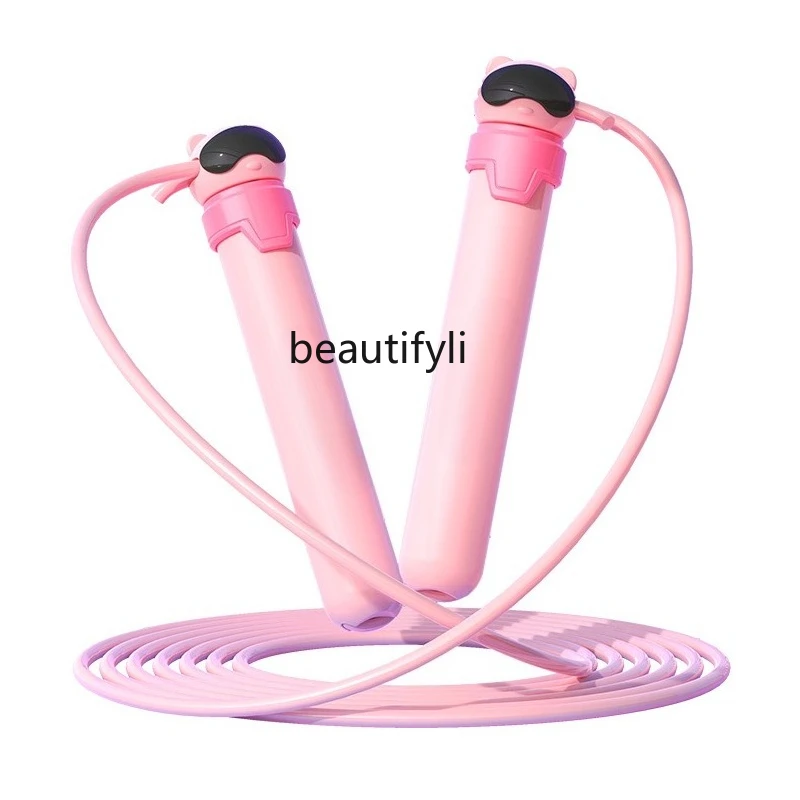 

Cartoon, skipping rope for elementary school students, kindergarten beginners, adjustable sports fitness rope